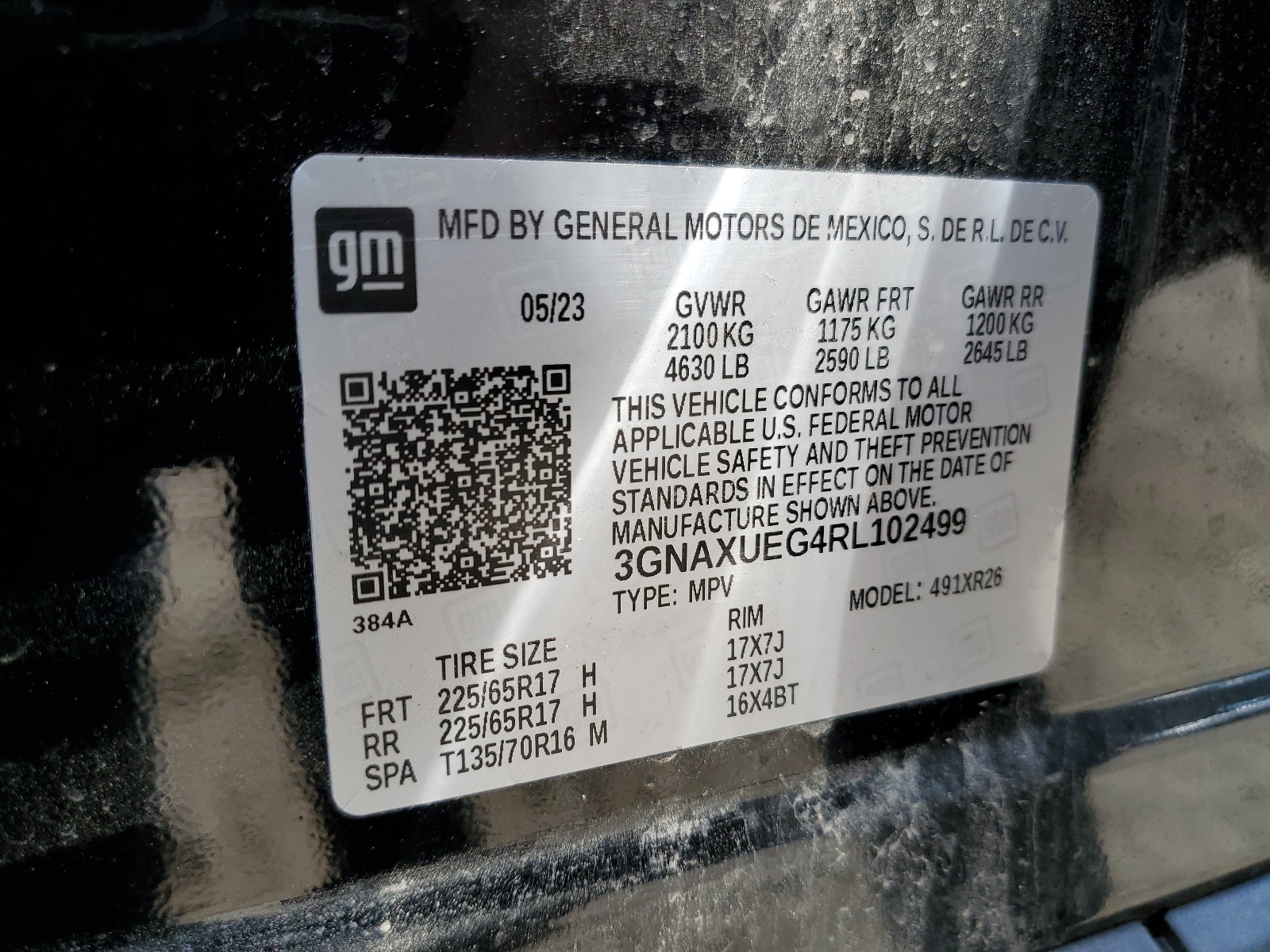 3GNAXUEG4RL102499 2024 Chevrolet Equinox Lt