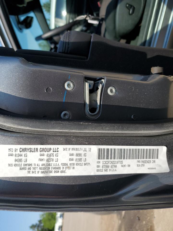 2013 Dodge Dart Limited VIN: 1C3CDFCA2DD107725 Lot: 62957754