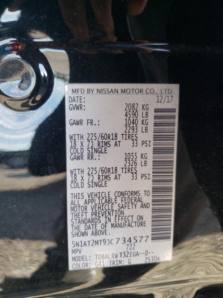 2018 Nissan Rogue S VIN: 5N1AT2MT9JC734577 Lot: 61396674