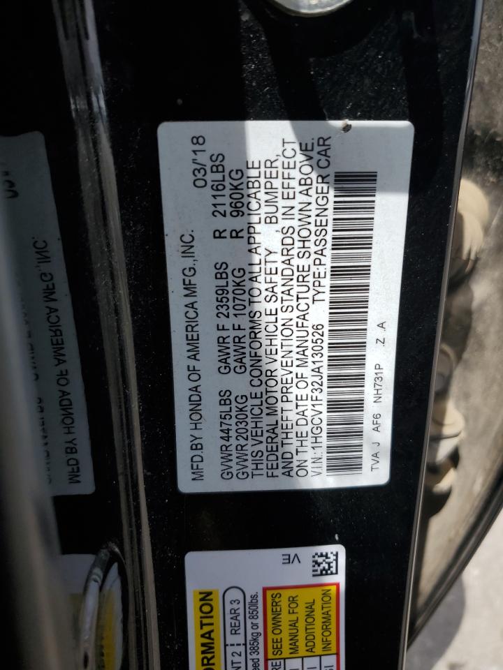 1HGCV1F32JA130526 2018 Honda Accord Sport