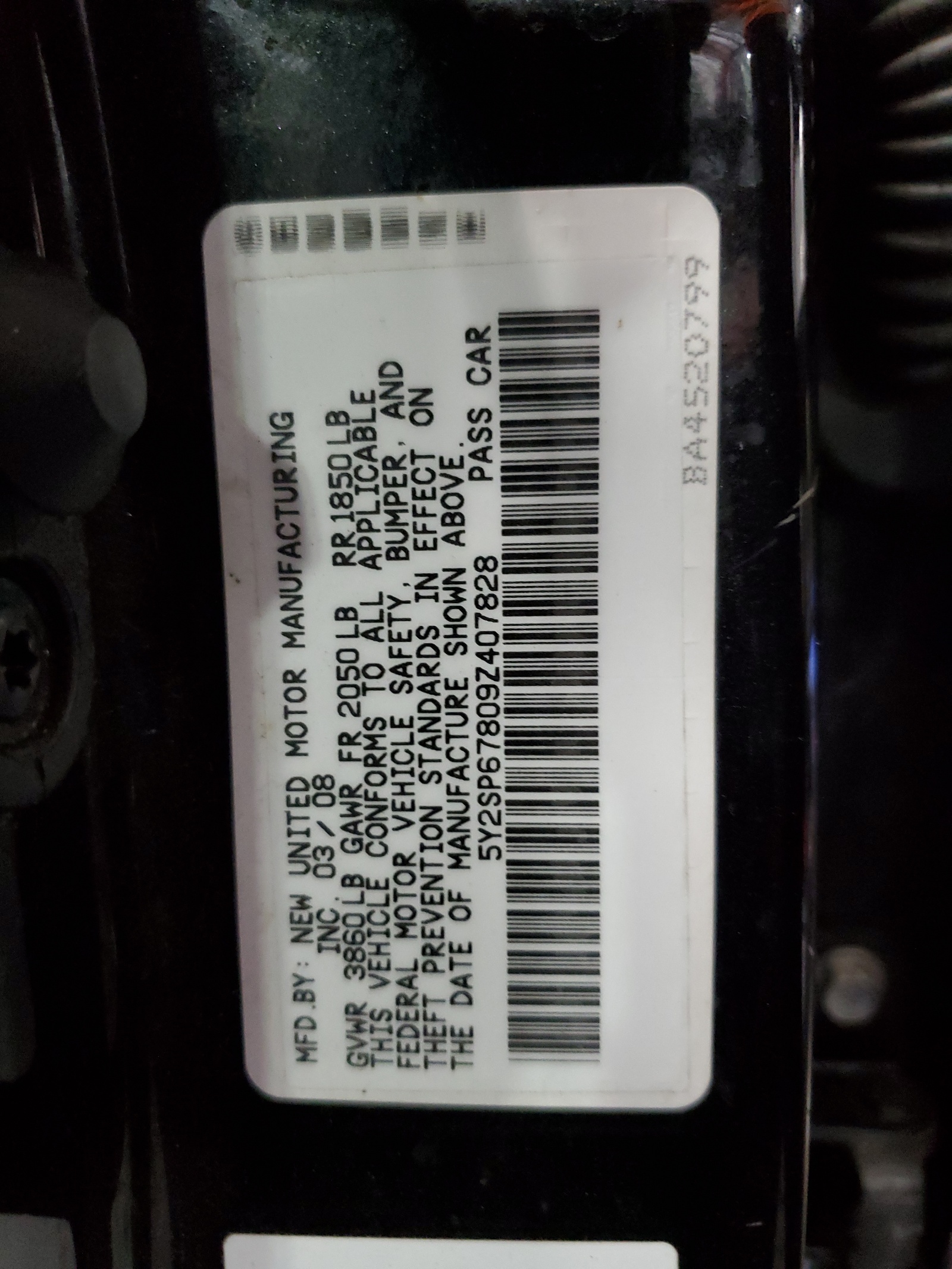 5Y2SP67809Z407828 2009 Pontiac Vibe