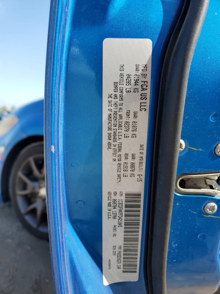 2015 Dodge Dart Se VIN: 1C3CDFAA7FD421845 Lot: 63401934