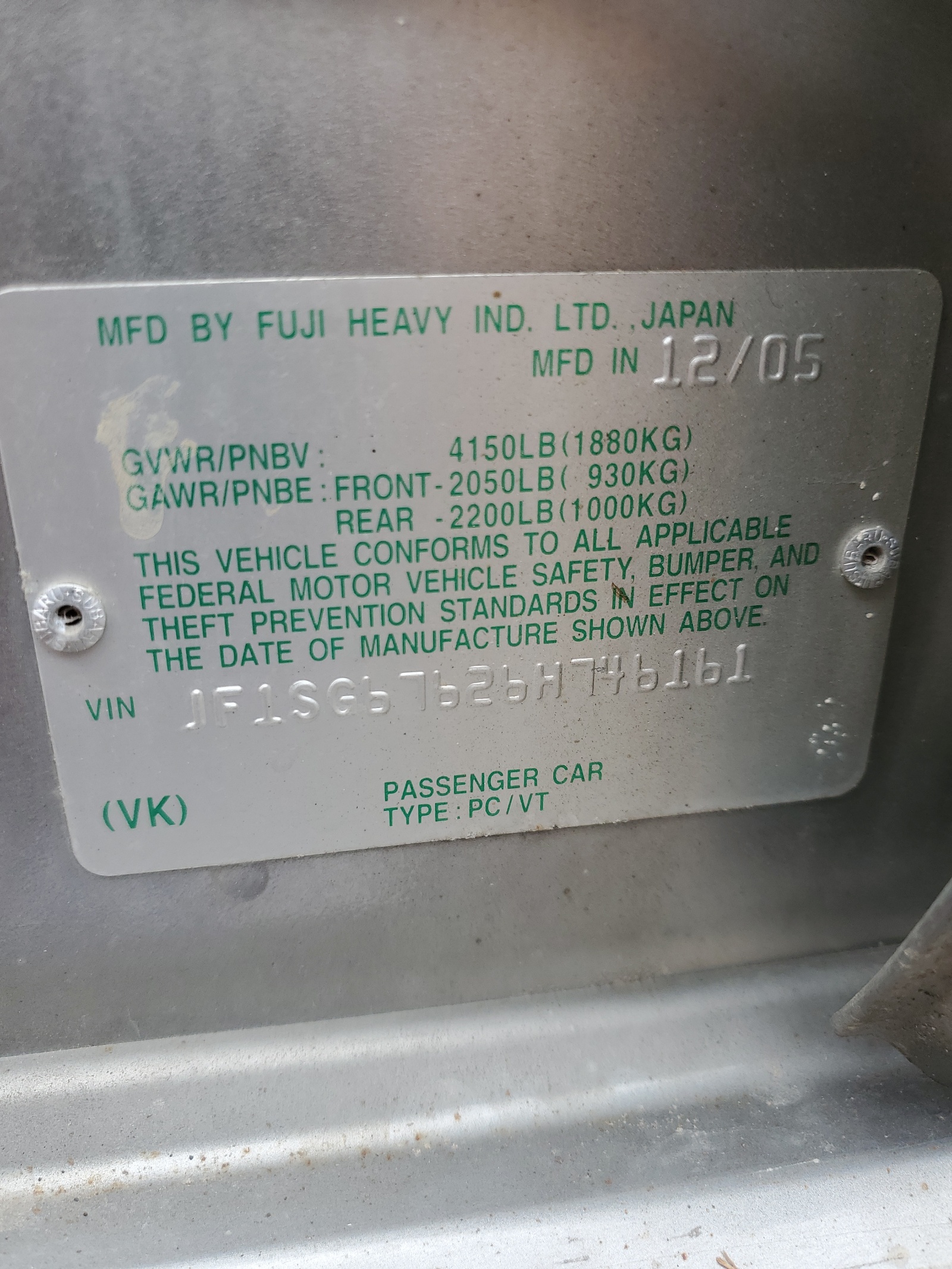 JF1SG67626H746161 2006 Subaru Forester 2.5X Ll Bean