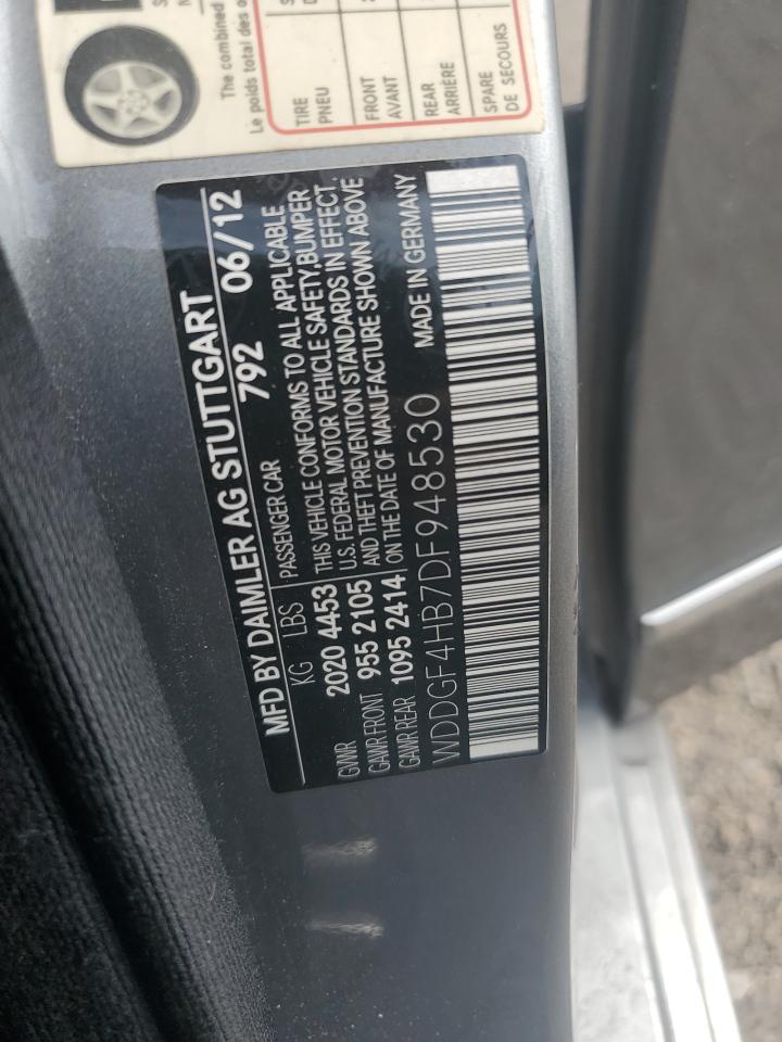 2013 Mercedes-Benz C 250 VIN: WDDGF4HB7DF948530 Lot: 63103154