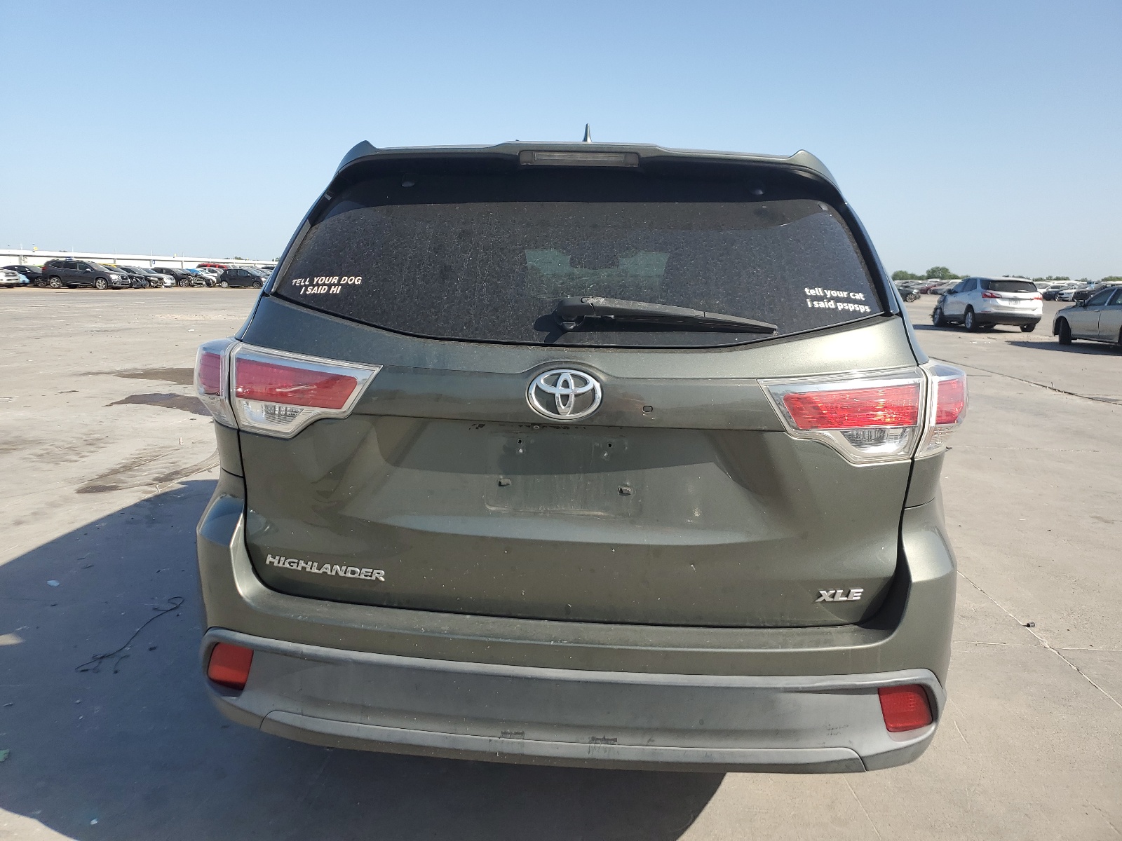 5TDKKRFH1ES007225 2014 Toyota Highlander Xle