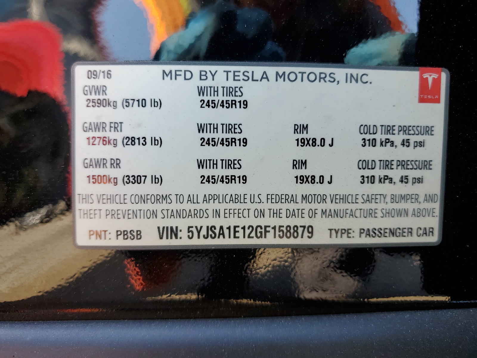 5YJSA1E12GF158879 2016 Tesla Model S