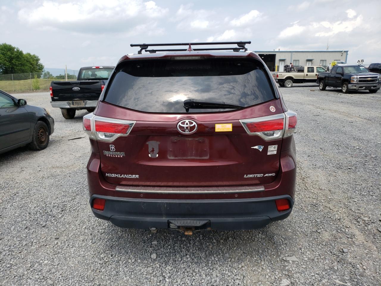 2015 Toyota Highlander Limited VIN: 5TDDKRFH9FS211572 Lot: 64589184