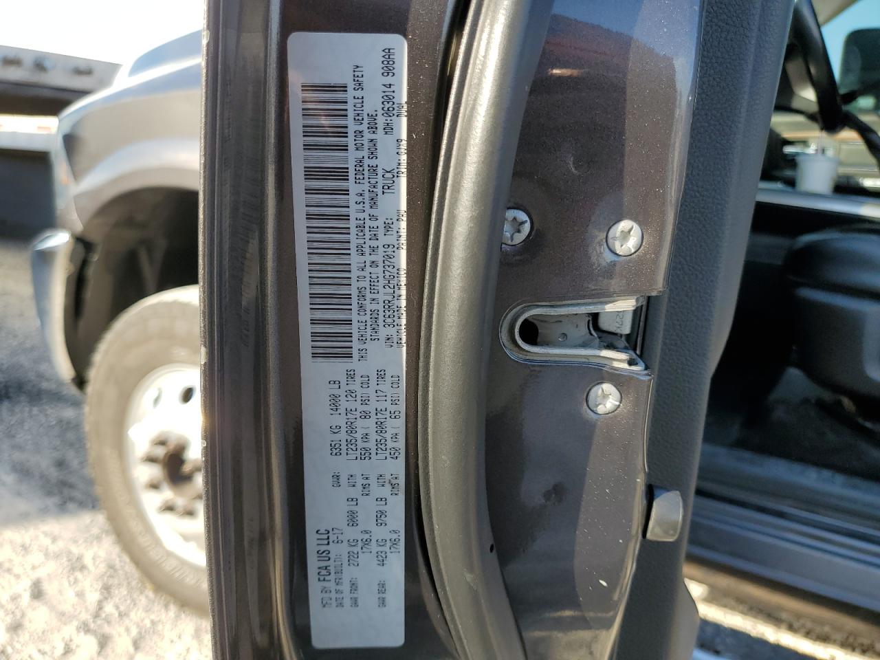 2017 Ram 3500 Laramie VIN: 3C63RRJL2HG737019 Lot: 60767664