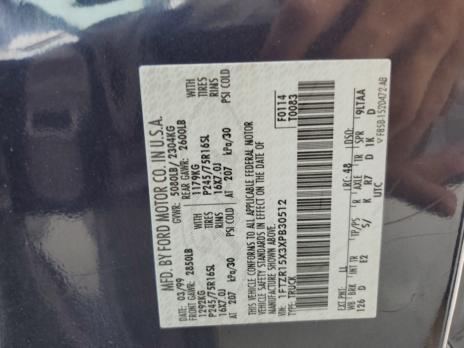 1FTZR15X3XPB30512 1999 Ford Ranger Super Cab