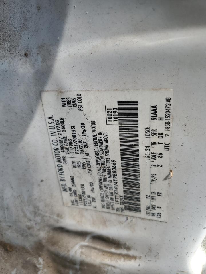 2000 Ford Ranger Super Cab VIN: 1FTYR14V4YPB80669 Lot: 64719474