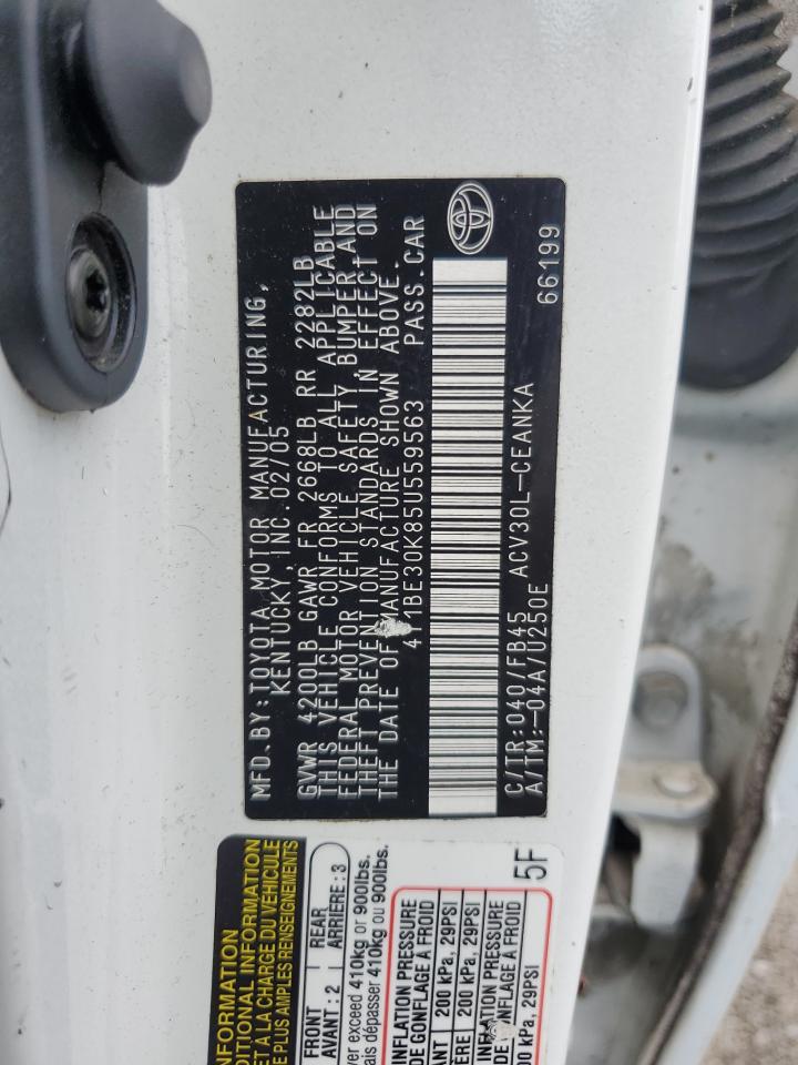 2005 Toyota Camry Le VIN: 4T1BE30K85U559563 Lot: 63819694