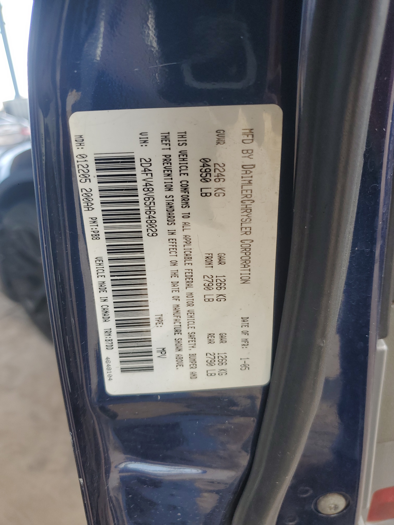 2D4FV48V65H648029 2005 Dodge Magnum Sxt