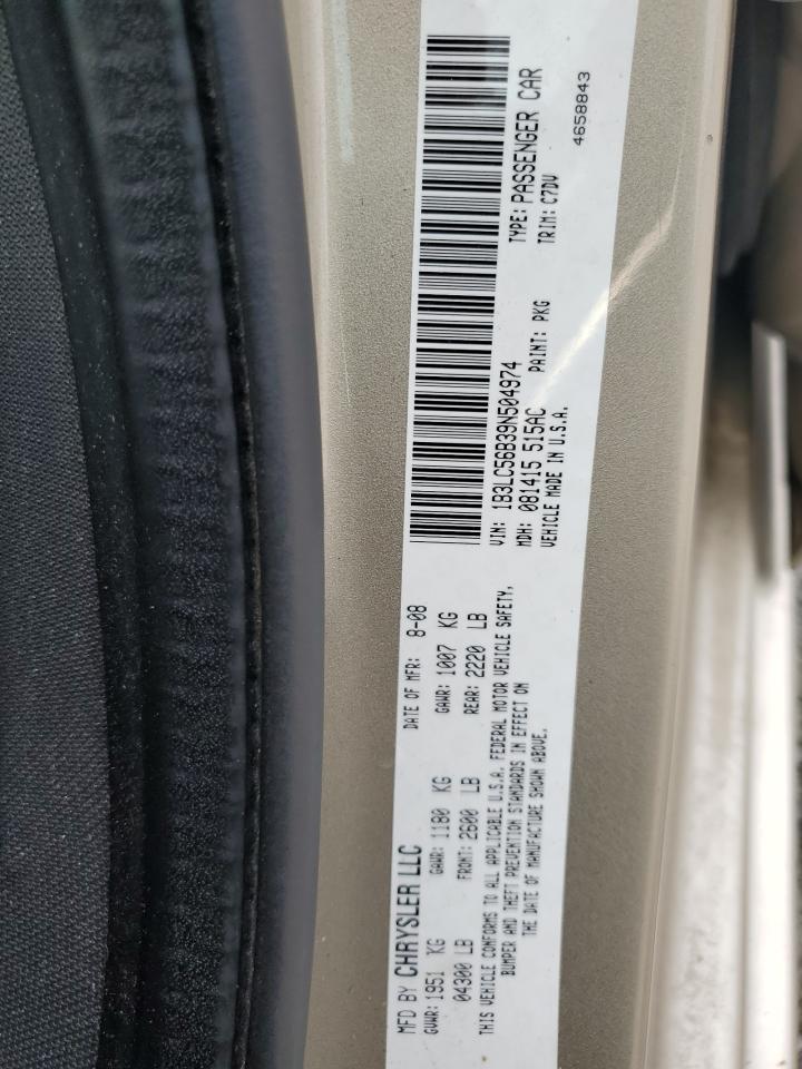 2009 Dodge Avenger Sxt VIN: 1B3LC56B39N504974 Lot: 65120024