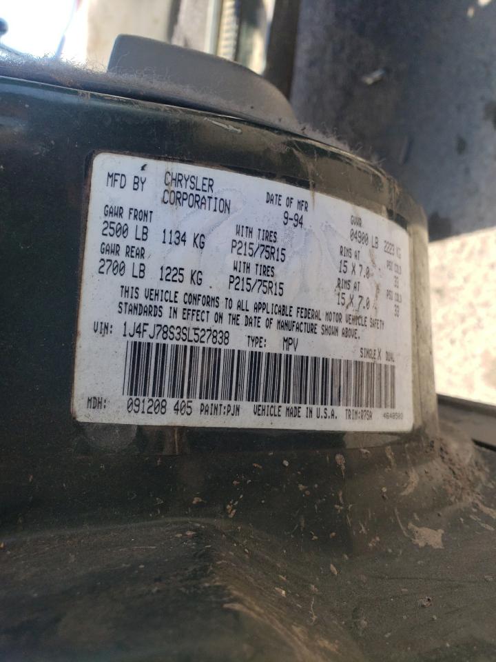 1995 Jeep Cherokee Country VIN: 1J4FJ78S3SL527838 Lot: 63816804