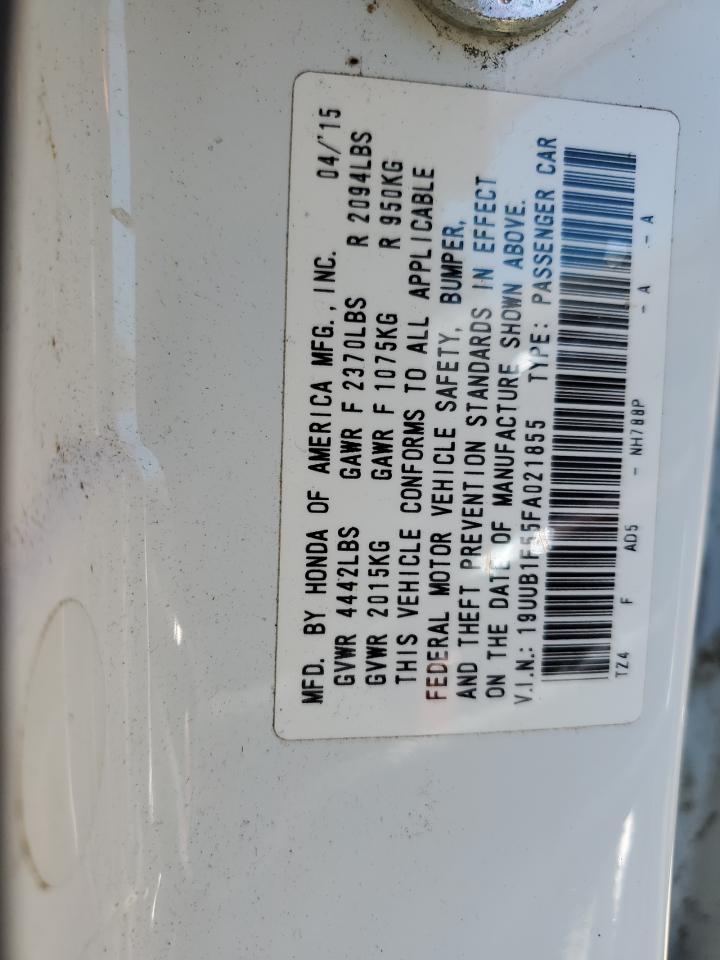 2015 Acura Tlx Tech VIN: 19UUB1F55FA021855 Lot: 63138224