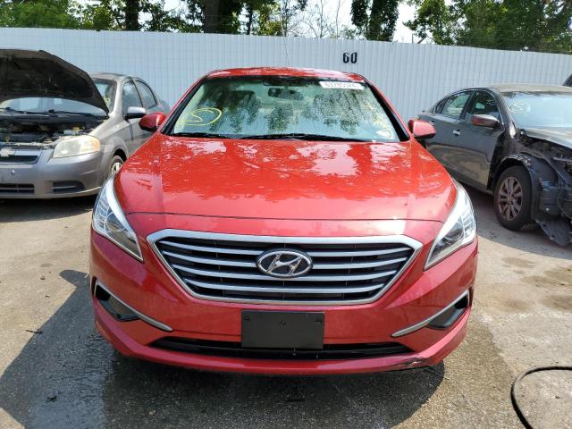  HYUNDAI SONATA 2017 Czerwony