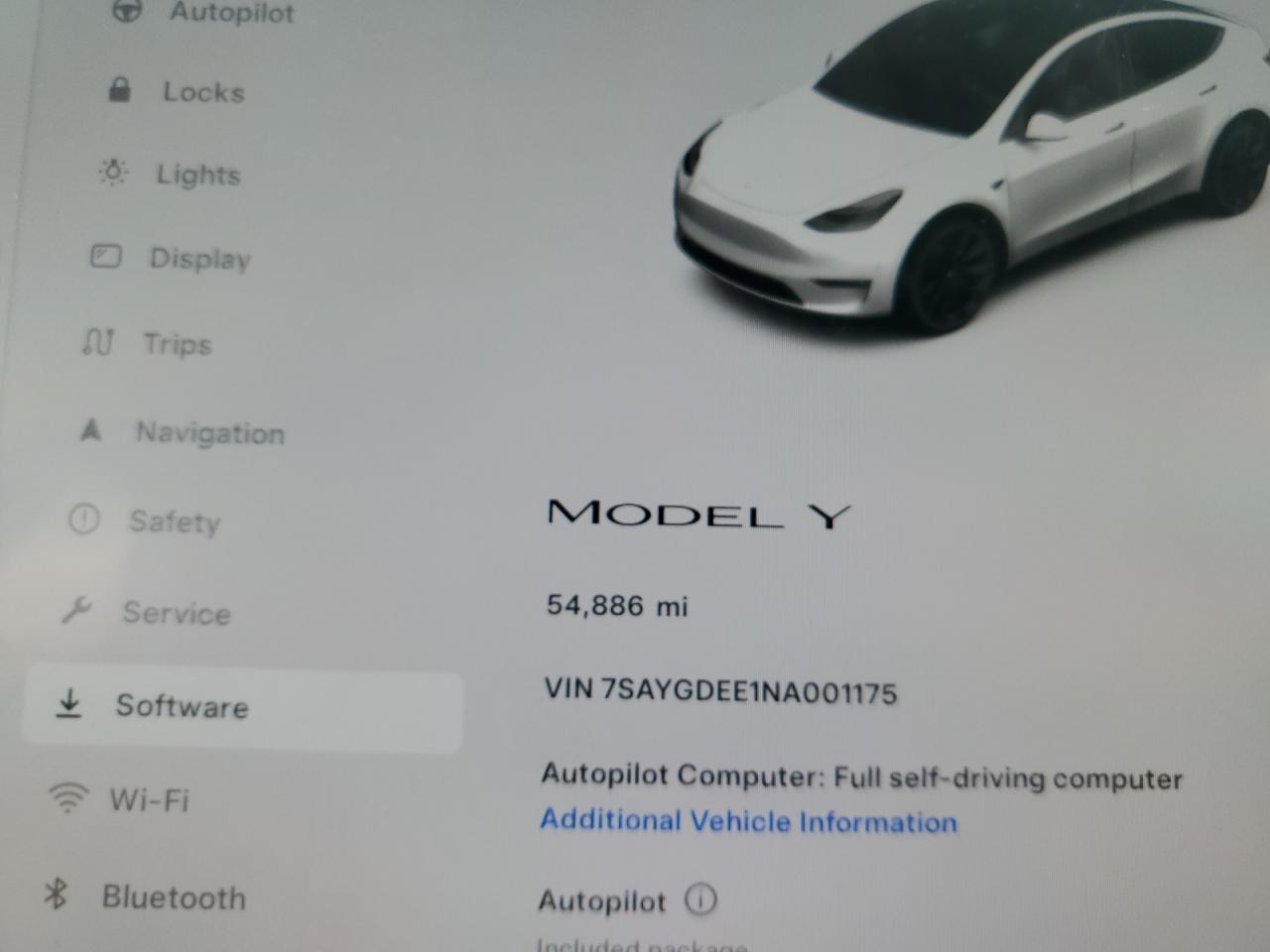 7SAYGDEE1NA001175 2022 Tesla Model Y