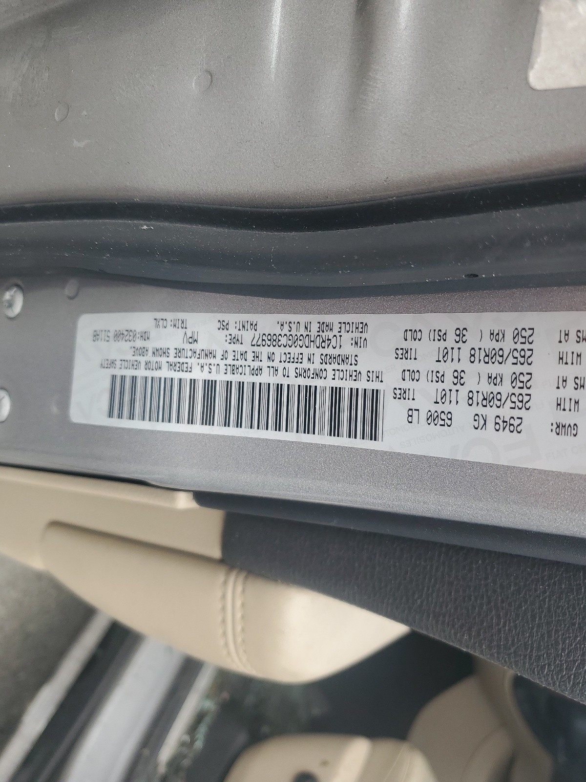 1C4RDHDG0GC386977 2016 Dodge Durango Limited