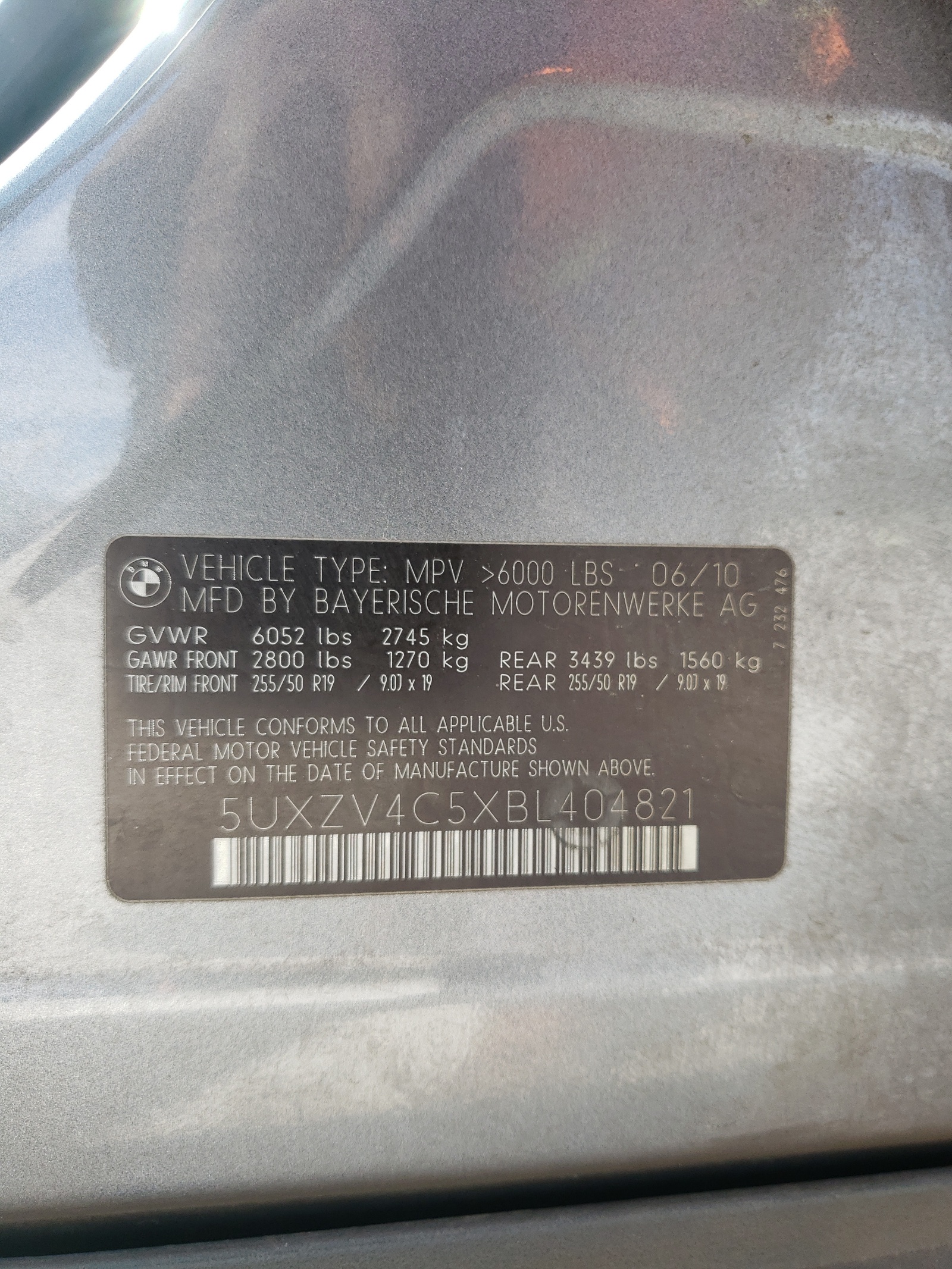 5UXZV4C5XBL404821 2011 BMW X5 xDrive35I