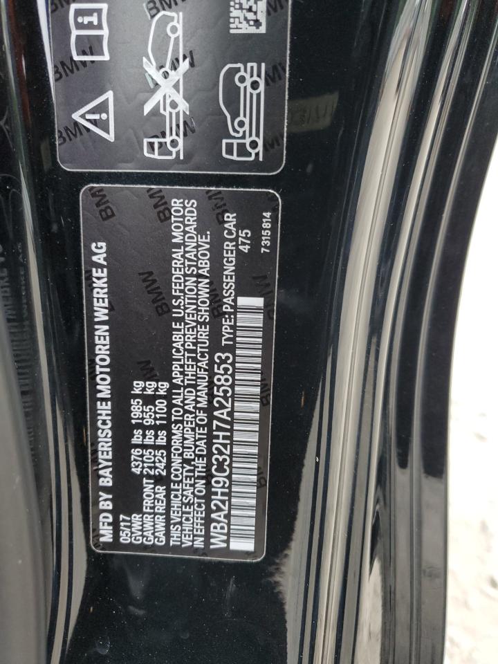 2017 BMW 230Xi VIN: WBA2H9C32H7A25853 Lot: 64686634