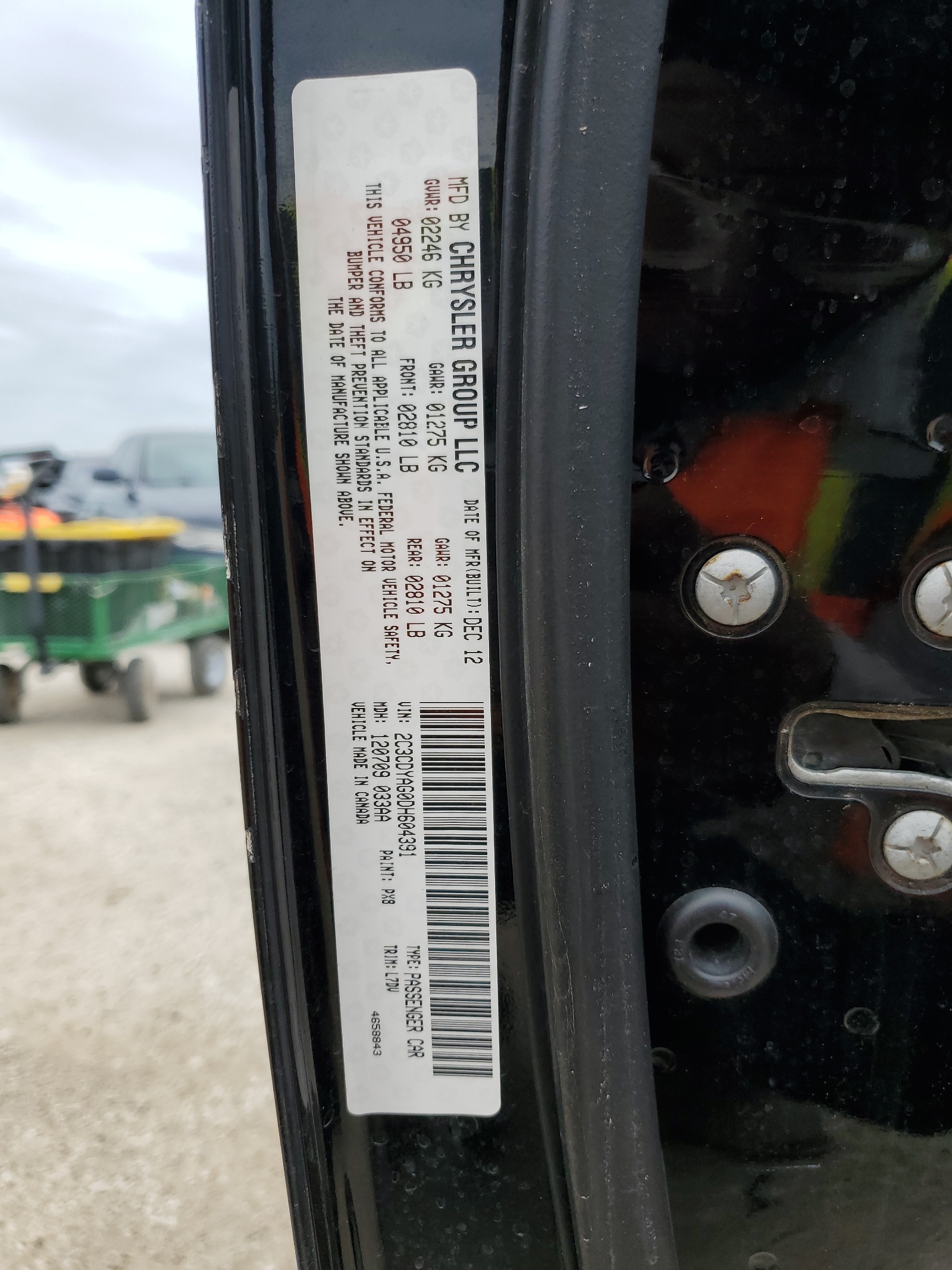 2C3CDYAG0DH604391 2013 Dodge Challenger Sxt