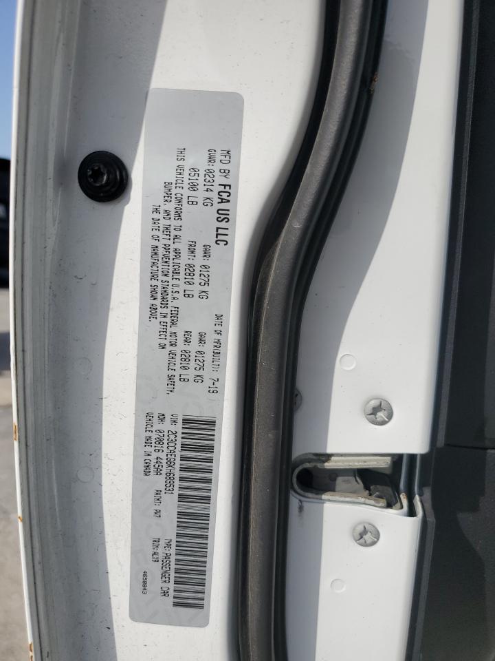 2019 Chrysler 300 Limited VIN: 2C3CCAEG6KH689531 Lot: 65609364