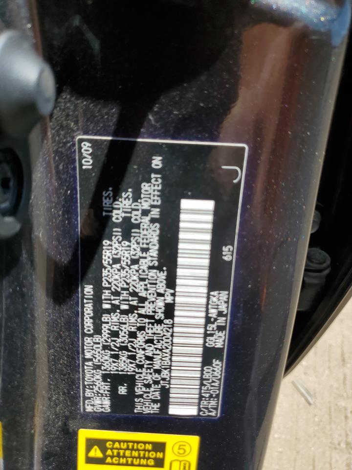 2010 Lexus Rx 350 VIN: JTJBK1BAXA2004218 Lot: 65281294