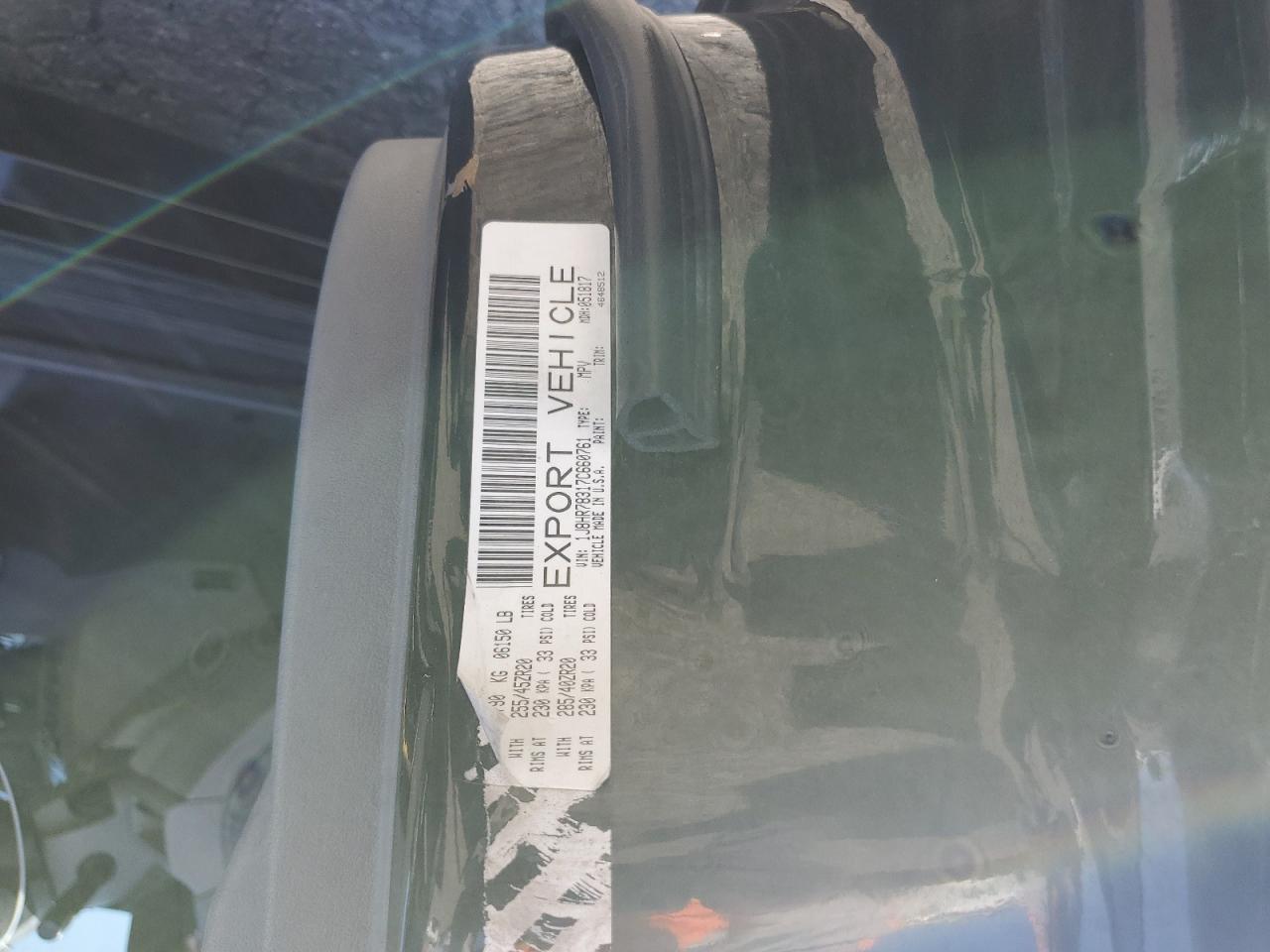 2007 Jeep Grand Cherokee Srt-8 VIN: 1J8HR78317C660761 Lot: 64045044