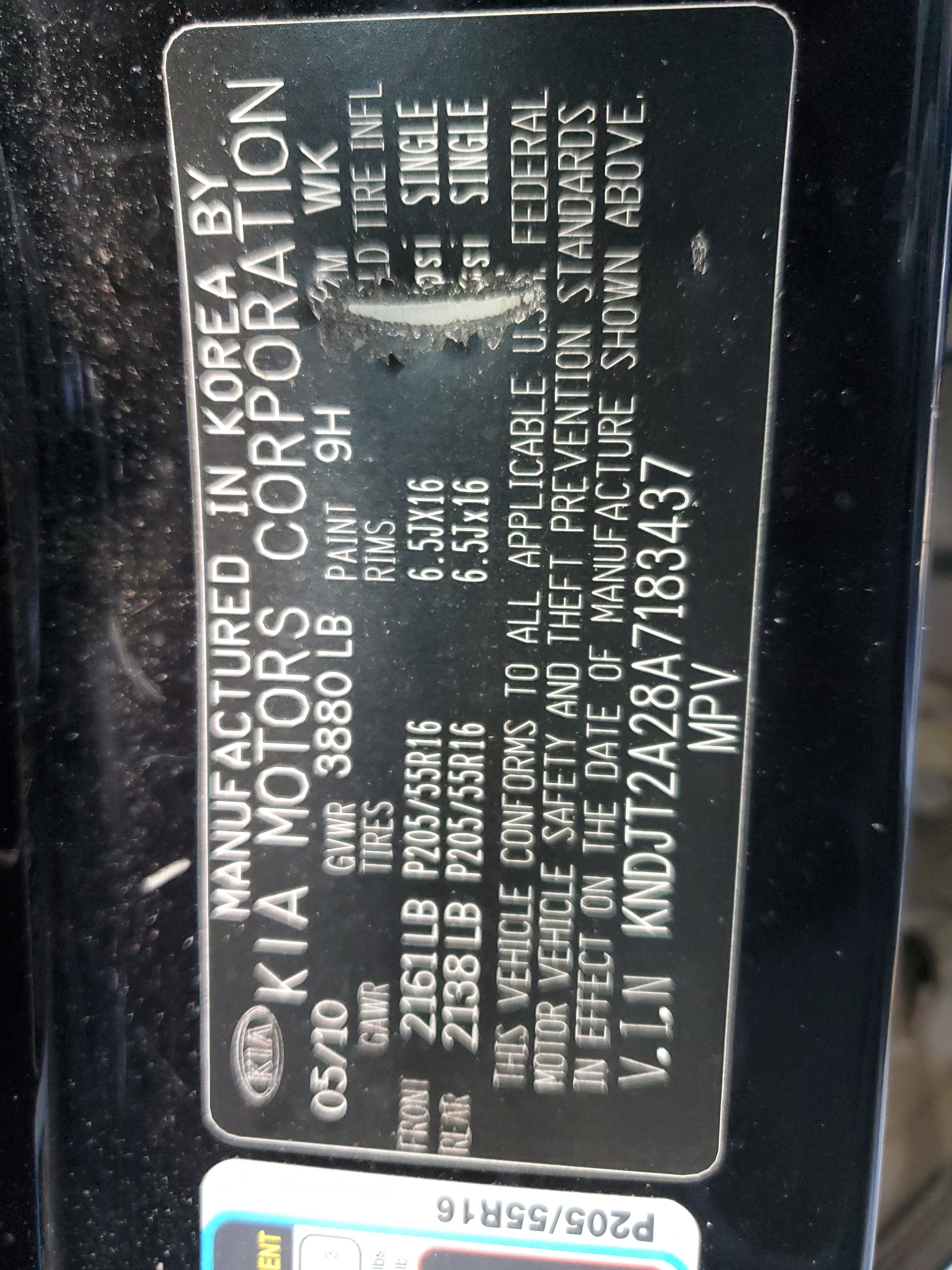 KNDJT2A28A7183437 2010 Kia Soul +