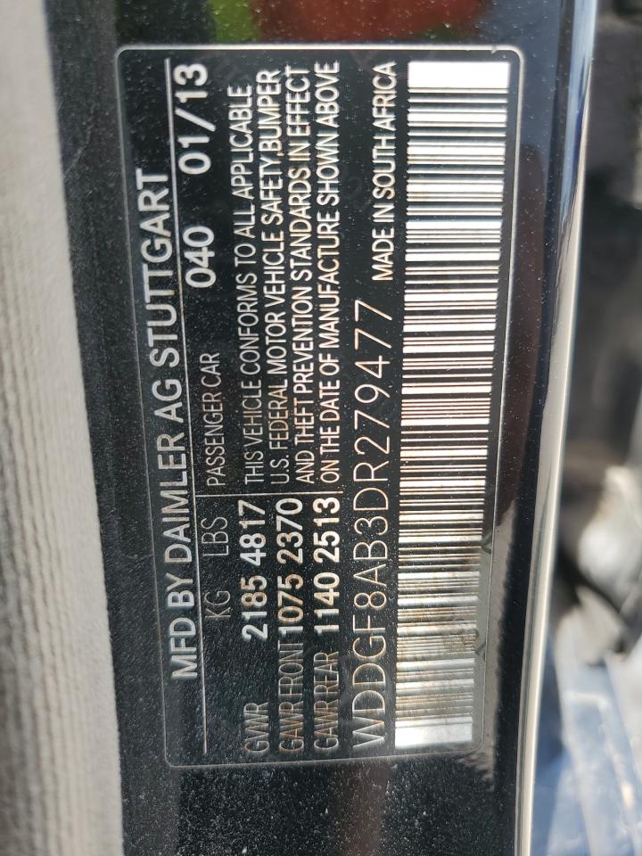 2013 Mercedes-Benz C 300 4Matic VIN: WDDGF8AB3DR279477 Lot: 69684534