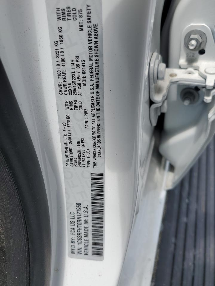 2024 Ram 1500 Limited VIN: 1C6SRFHT0RN121960 Lot: 64213944