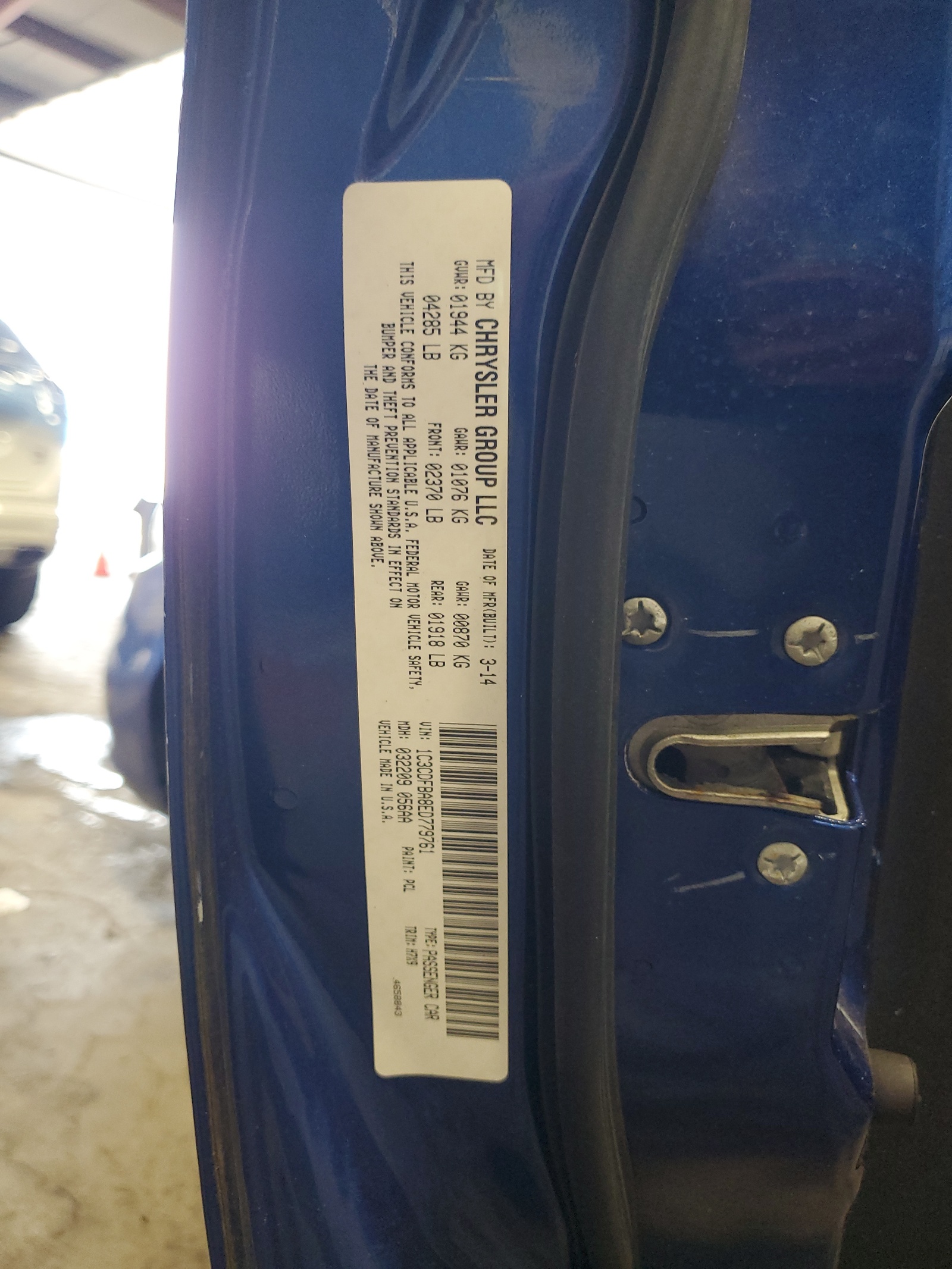 1C3CDFBA8ED779761 2014 Dodge Dart Sxt