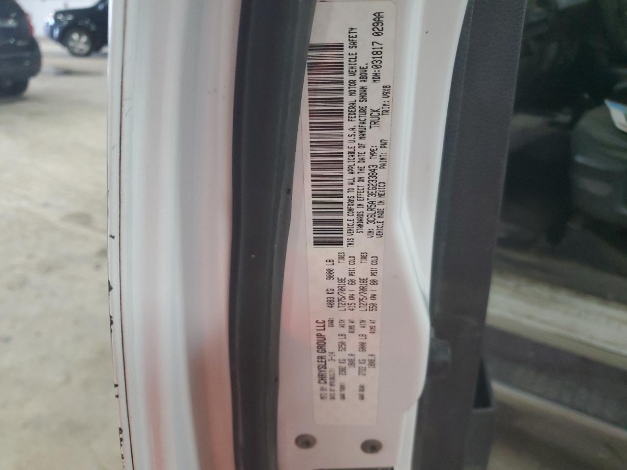 2014 Ram 2500 St VIN: 3C6LR5AT3EG233843 Lot: 61996664