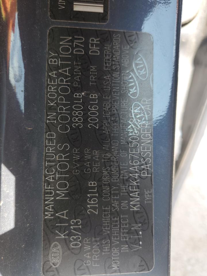 2014 Kia Forte Lx VIN: KNAFK4A67E5062856 Lot: 60451434