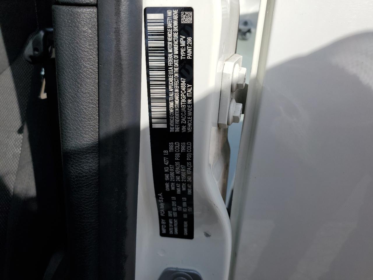 2016 Jeep Renegade Latitude VIN: ZACCJABT8GPC48847 Lot: 60811174