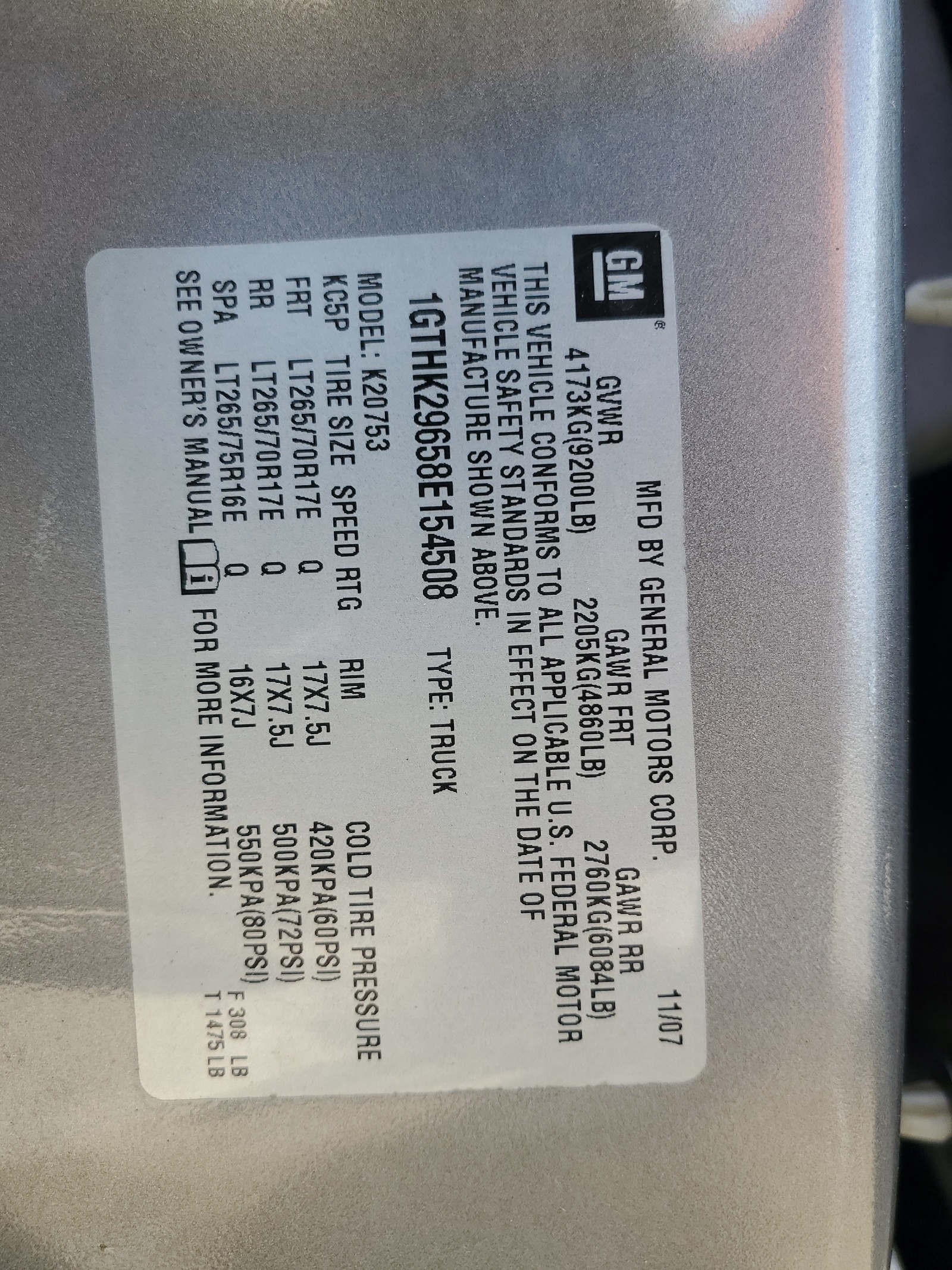 1GTHK29658E154508 2008 GMC Sierra K2500 Heavy Duty