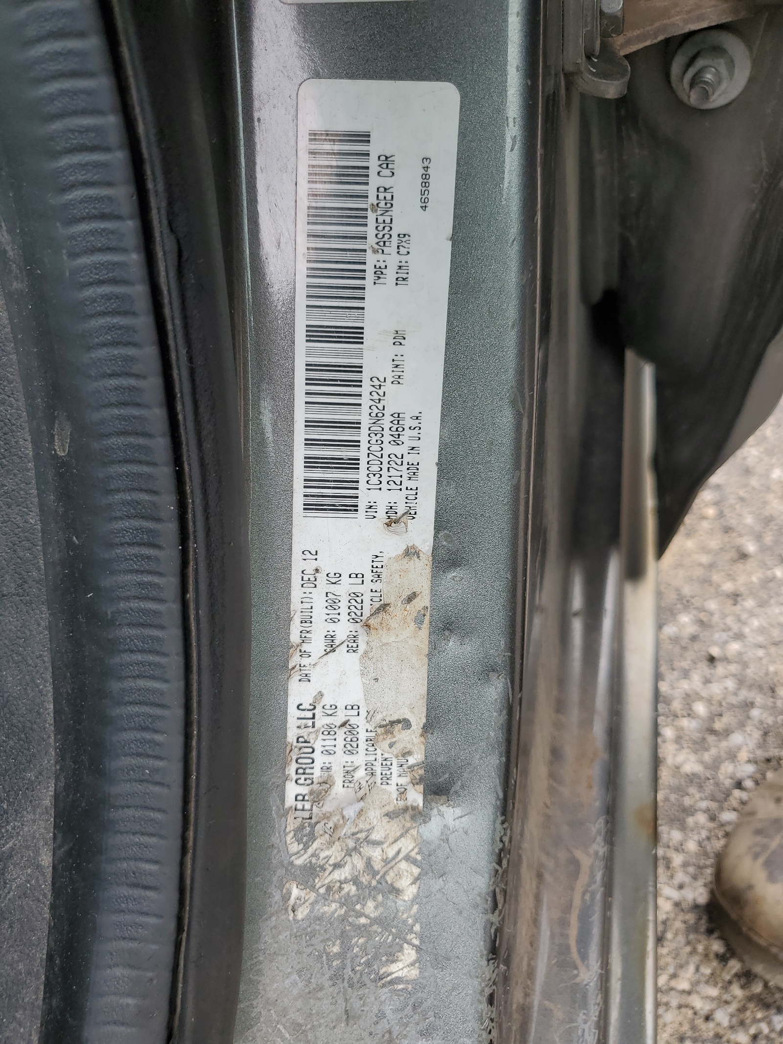 1C3CDZCG3DN624242 2013 Dodge Avenger Sxt