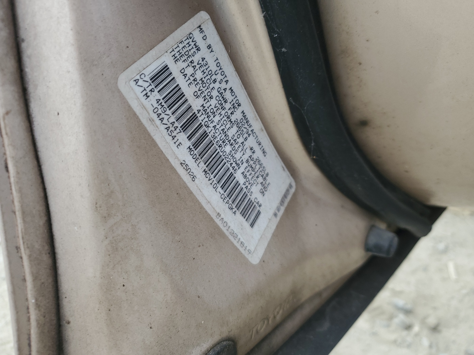 4T1GK13E6RU022446 1994 Toyota Camry Xle