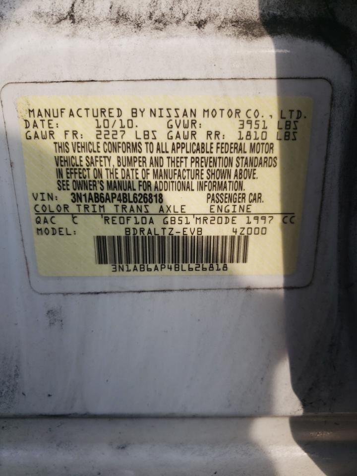 2011 Nissan Sentra 2.0 VIN: 3N1AB6AP4BL626818 Lot: 64879334