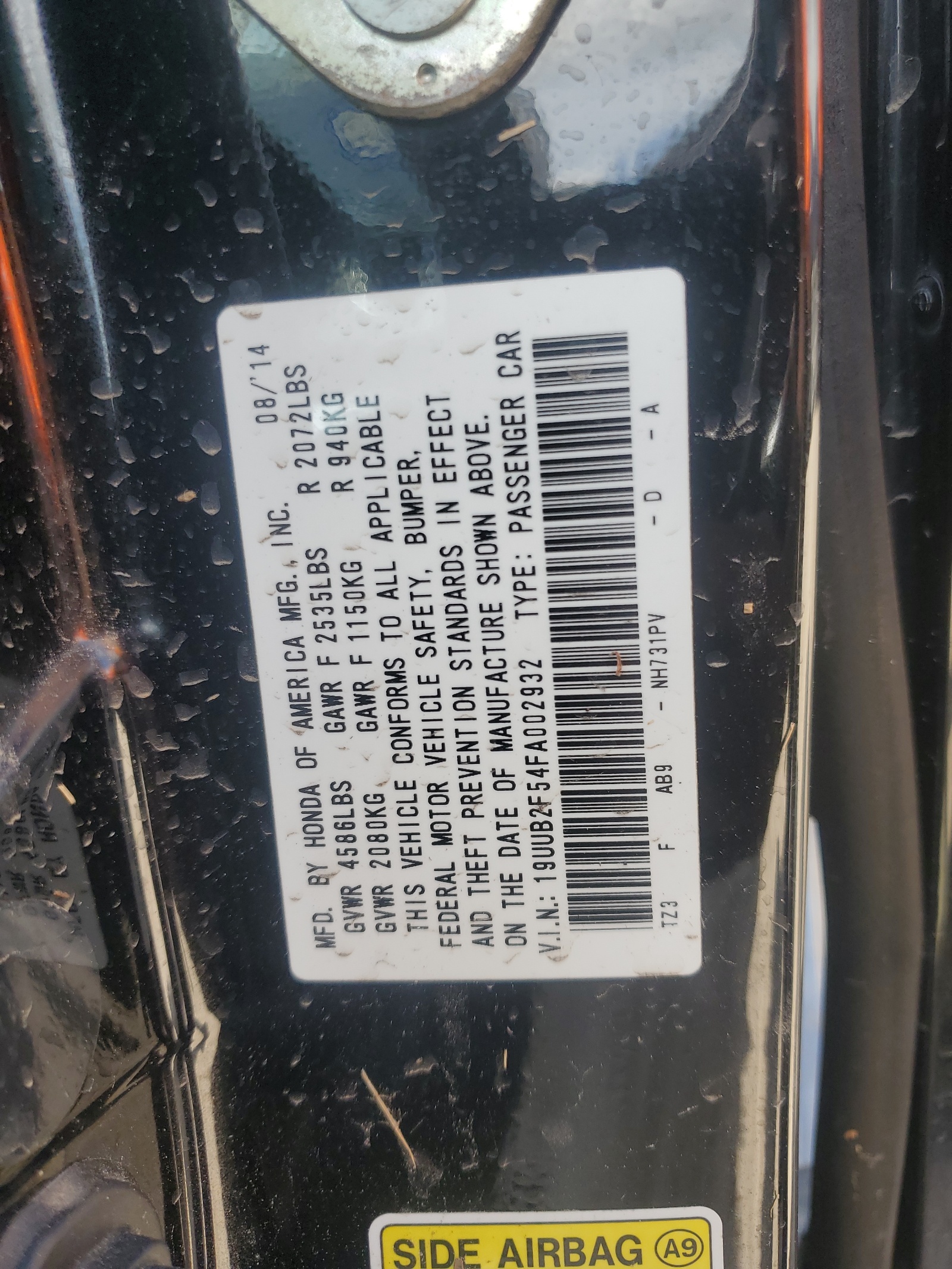 19UUB2F54FA002932 2015 Acura Tlx Tech