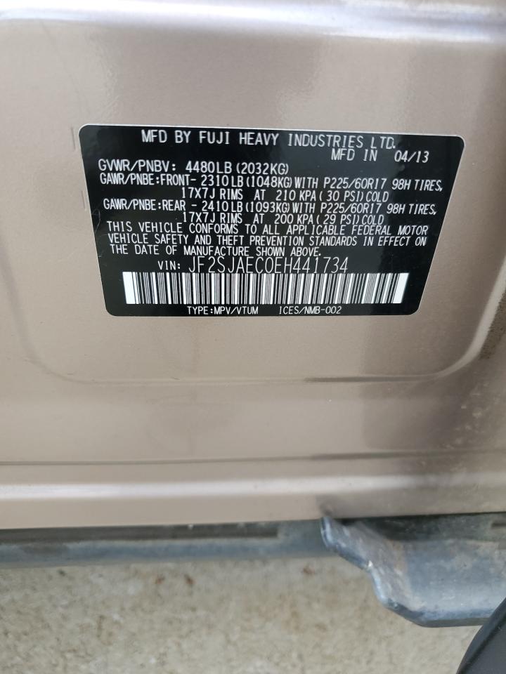 2014 Subaru Forester 2.5I Premium VIN: JF2SJAEC0EH441734 Lot: 63517124