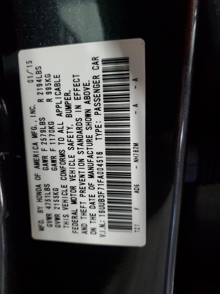 2015 Acura Tlx Advance VIN: 19UUB3F71FA004516 Lot: 64821614