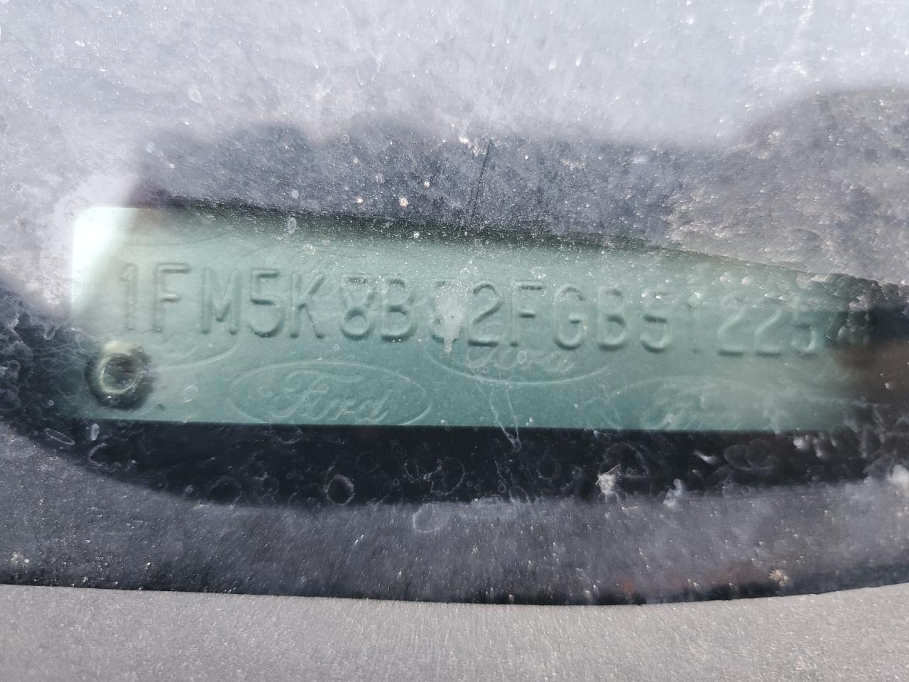 2015 Ford Explorer VIN: 1FM5K8B82FGB51225 Lot: 61628114