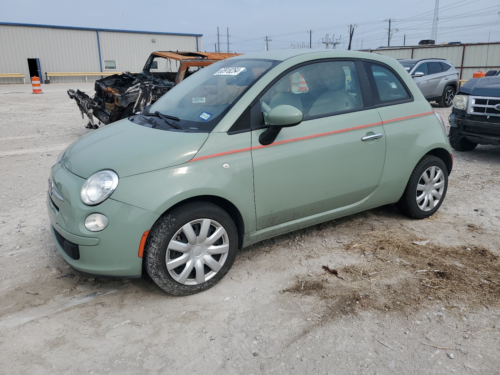 2012 Fiat 500 Pop vin: 3C3CFFAR4CT340016