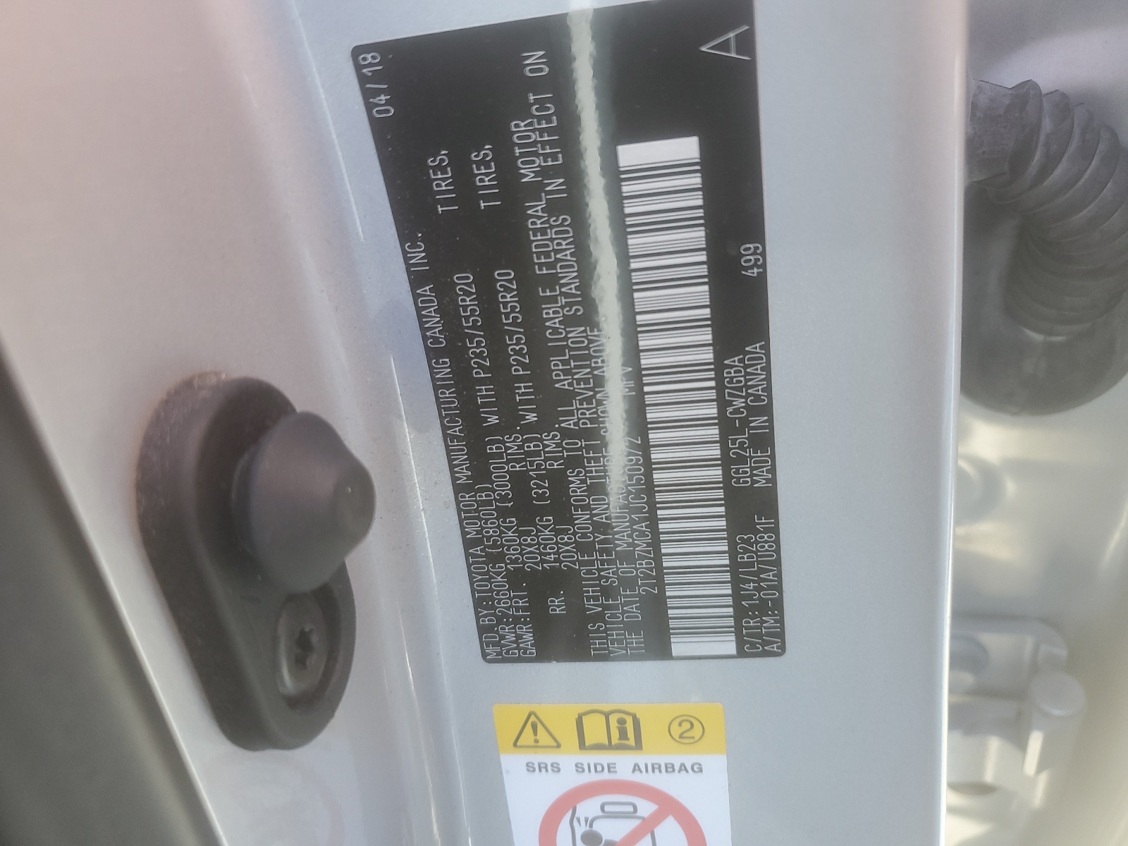 2T2BZMCA1JC150972 2018 Lexus Rx 350 Base