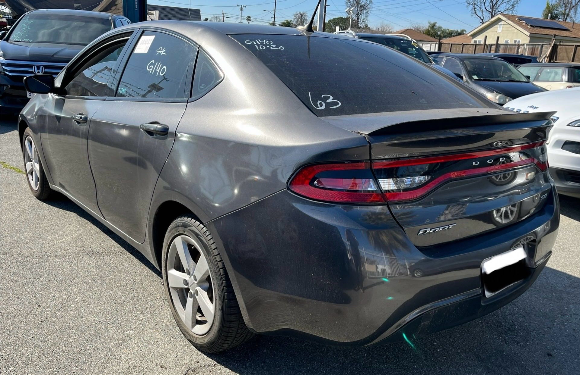 2016 Dodge Dart Sxt vin: 1C3CDFBB8GD652956