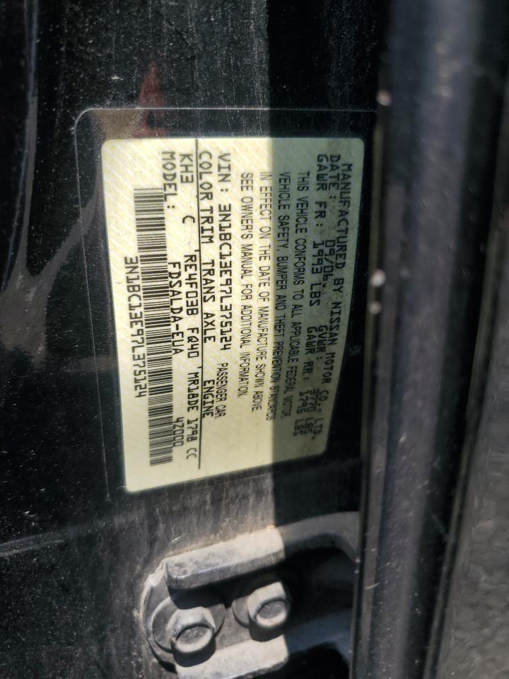 2007 Nissan Versa S VIN: 3N1BC13E97L375124 Lot: 63197784