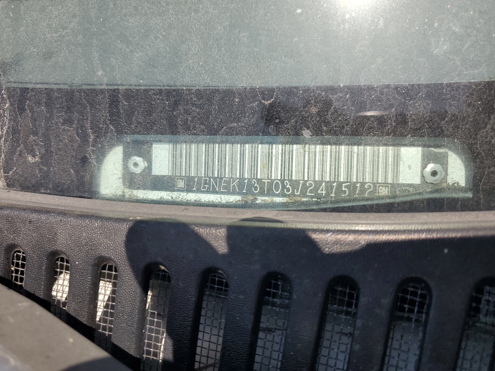 1GNEK13T03J241512 2003 Chevrolet Tahoe K1500