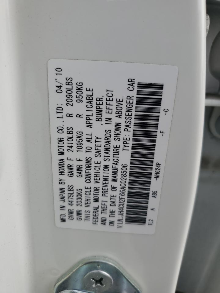 JH4CU2F66AC028506 2010 Acura Tsx