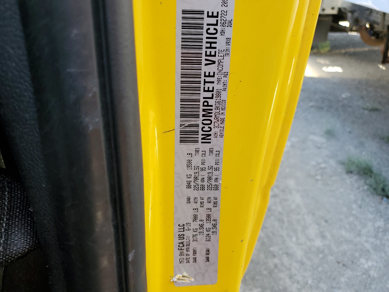 3C7WRMDL8KG619801 2019 Ram 5500